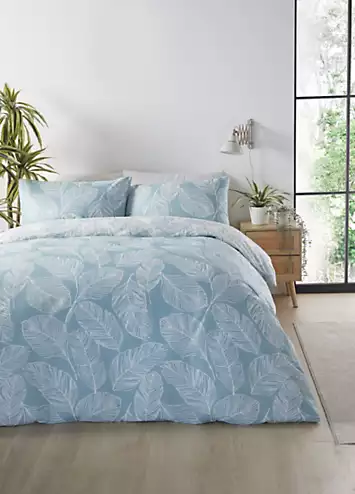 Fusion Matteo Reversible Duvet Cover Set - Duck Egg | Kaleidoscope