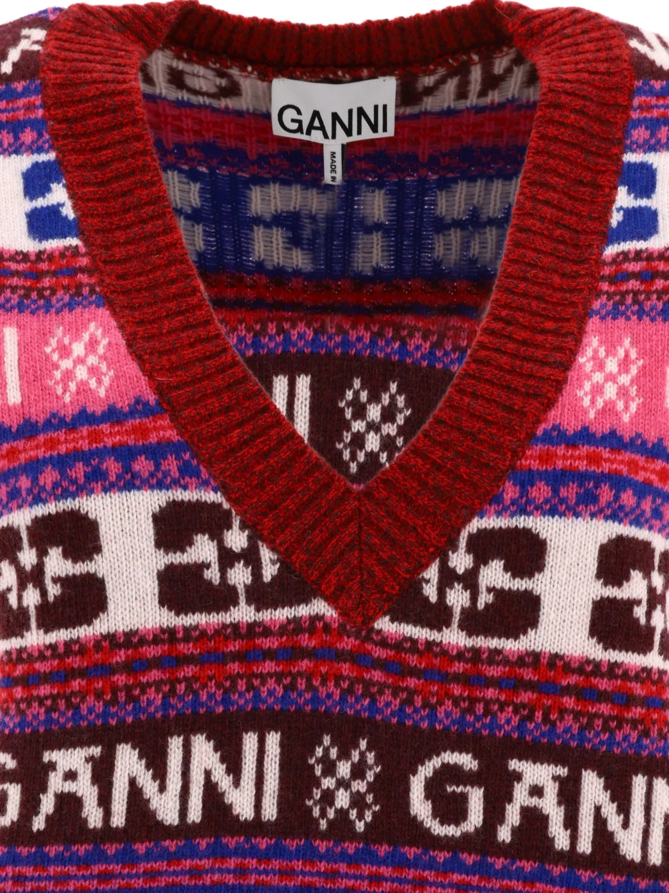 GANNI    Ganni Vest With Logo