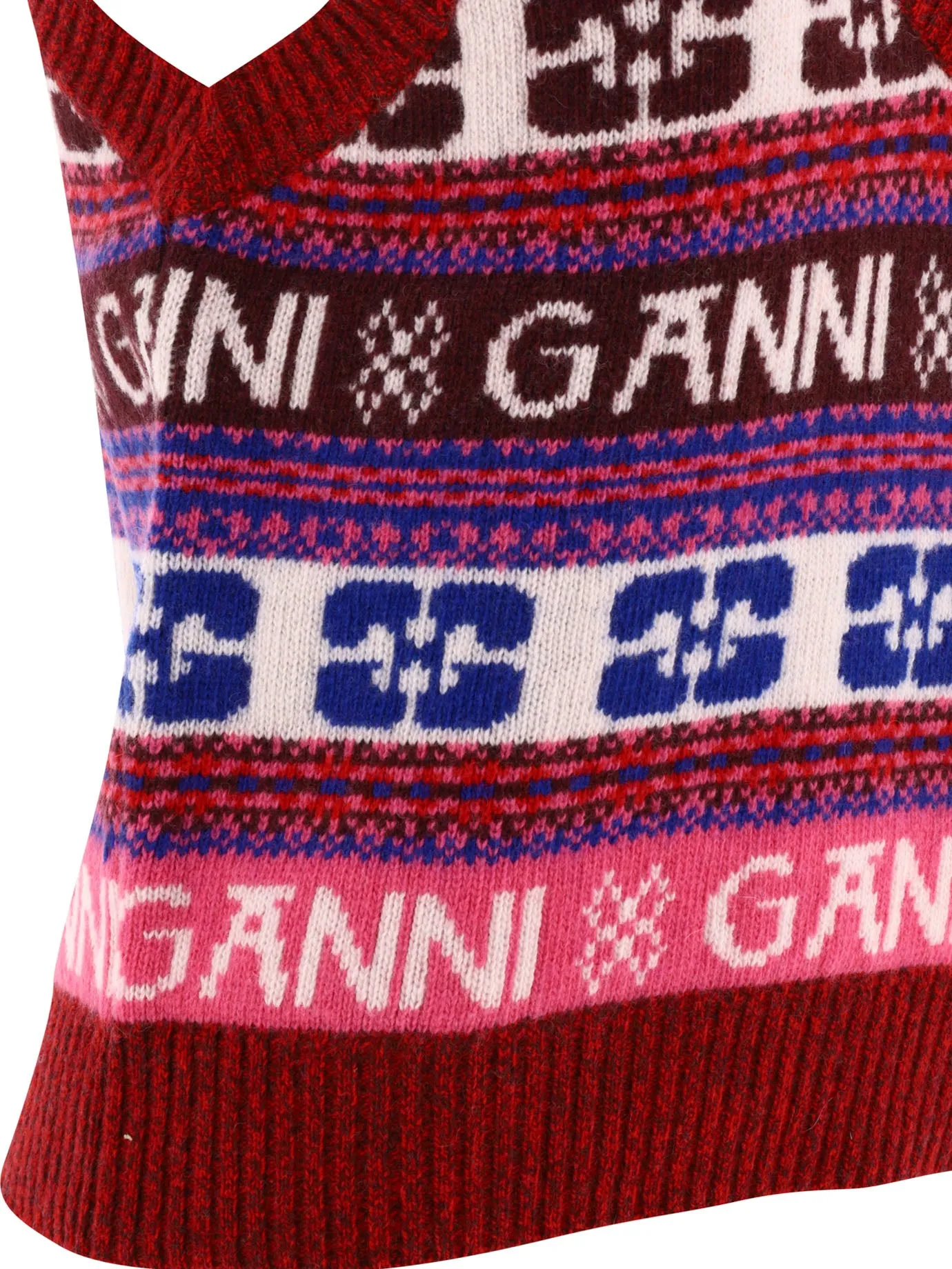 GANNI    Ganni Vest With Logo