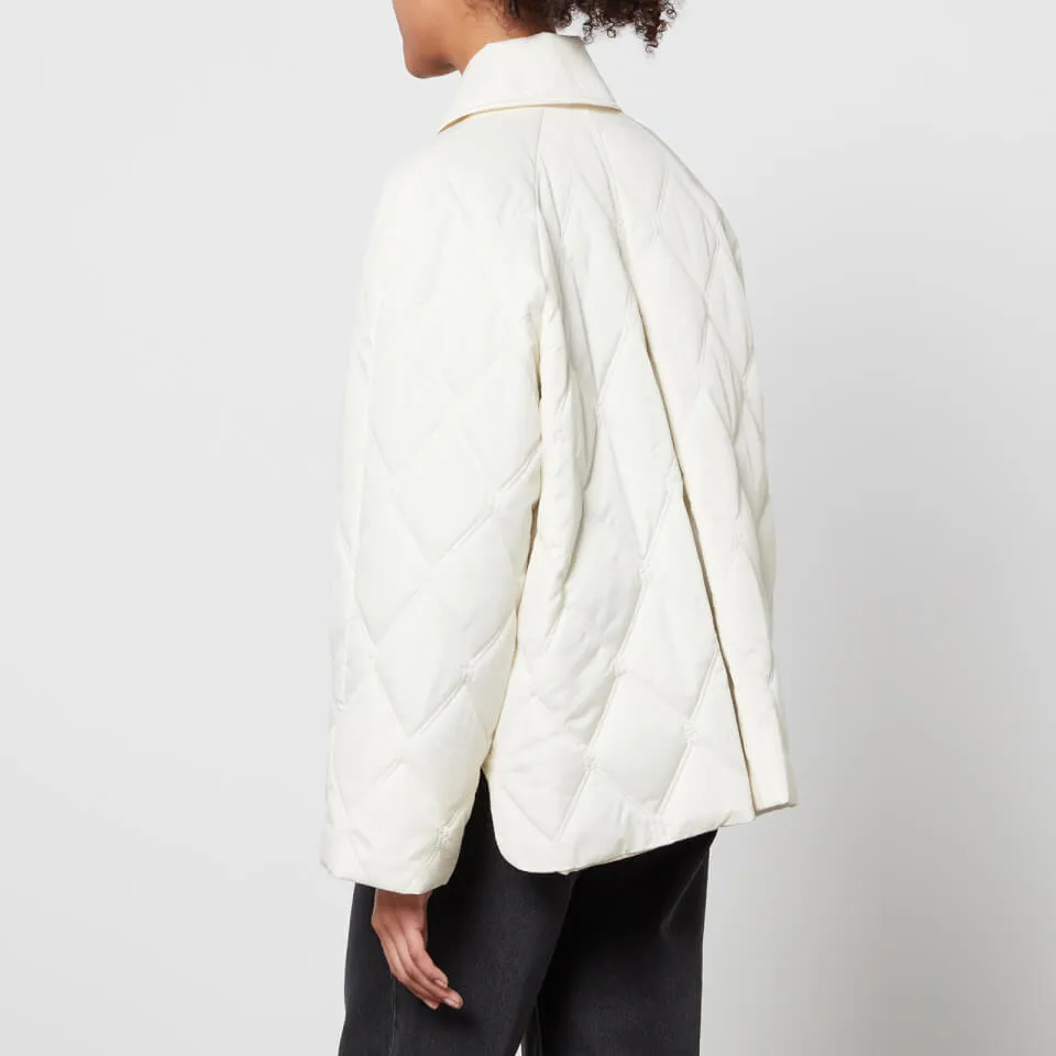 Ganni Quilted Recycled Ripstop Jacket - EU 34/UK 6 | Coggles