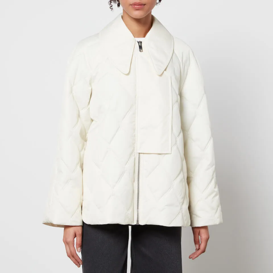 Ganni Quilted Recycled Ripstop Jacket - EU 34/UK 6 | Coggles