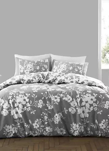 Gaveno Cavailia Eliza Floral Duvet Cover Set - Grey | Kaleidoscope