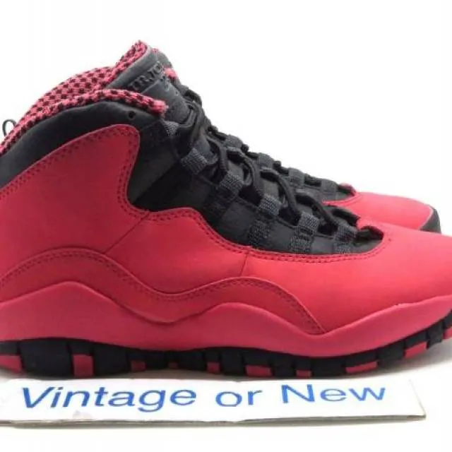 Girls Nike Air Jordan X 10 Fusion Red Retro GS 2013 sz 4Y