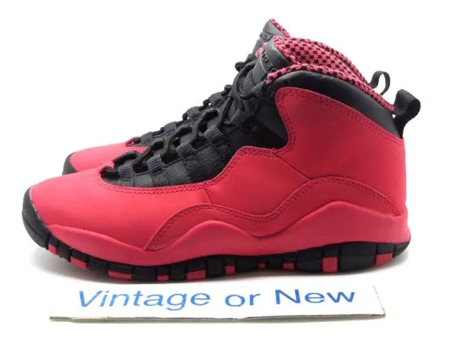 Girls Nike Air Jordan X 10 Fusion Red Retro GS 2013 sz 4Y