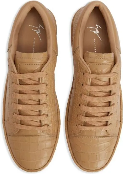 Giuseppe Zanotti Gz City leather sneakers Brown