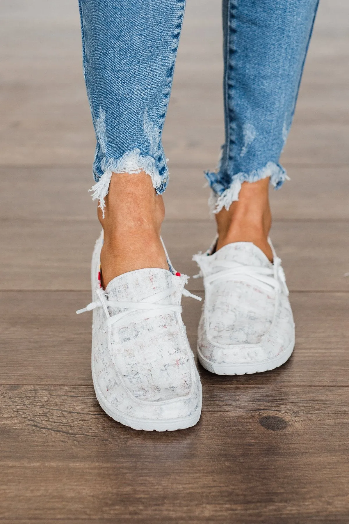 Gypsy Jazz Samantha Sneakers- White