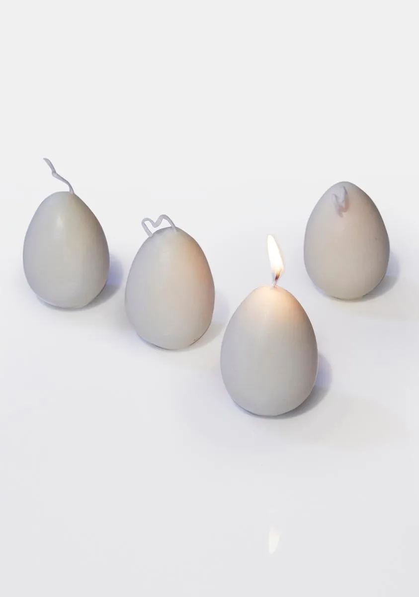 Hard Boiled Egg Candles Set-