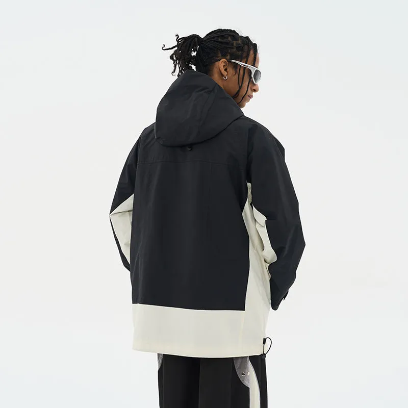 H/C Functional Irregular Zipper Windbreaker