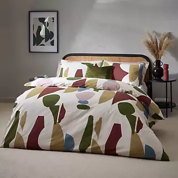 Hoem Meta Cotton Rich Duvet Cover Set - Multi | Kaleidoscope