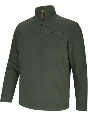 Hoggs of Fife - Mens Jumper / Mens pullover Islander 1/4 Zip Micro fleece Shirt