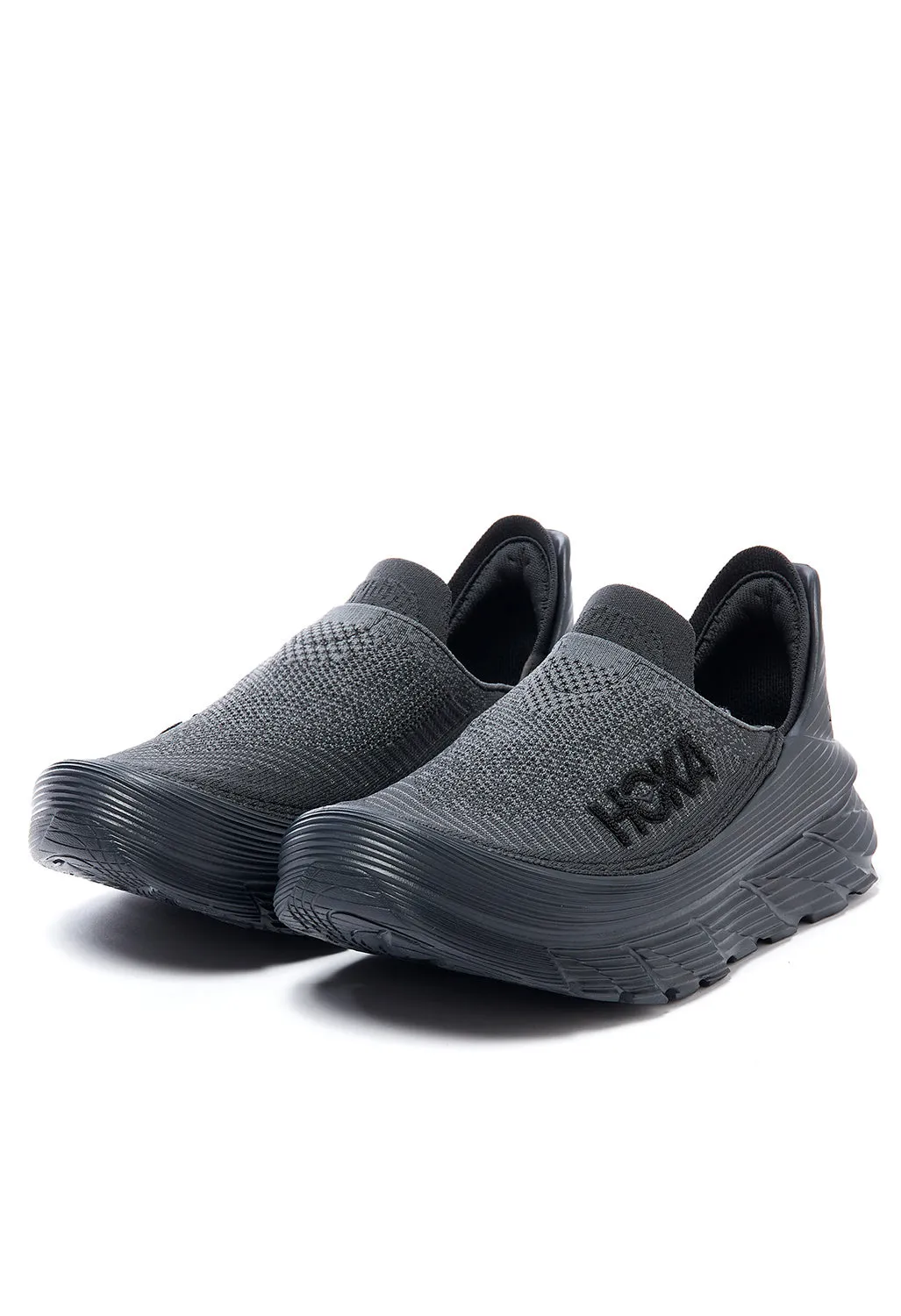 Hoka Unisex Restore TC Trainers - Black/Black