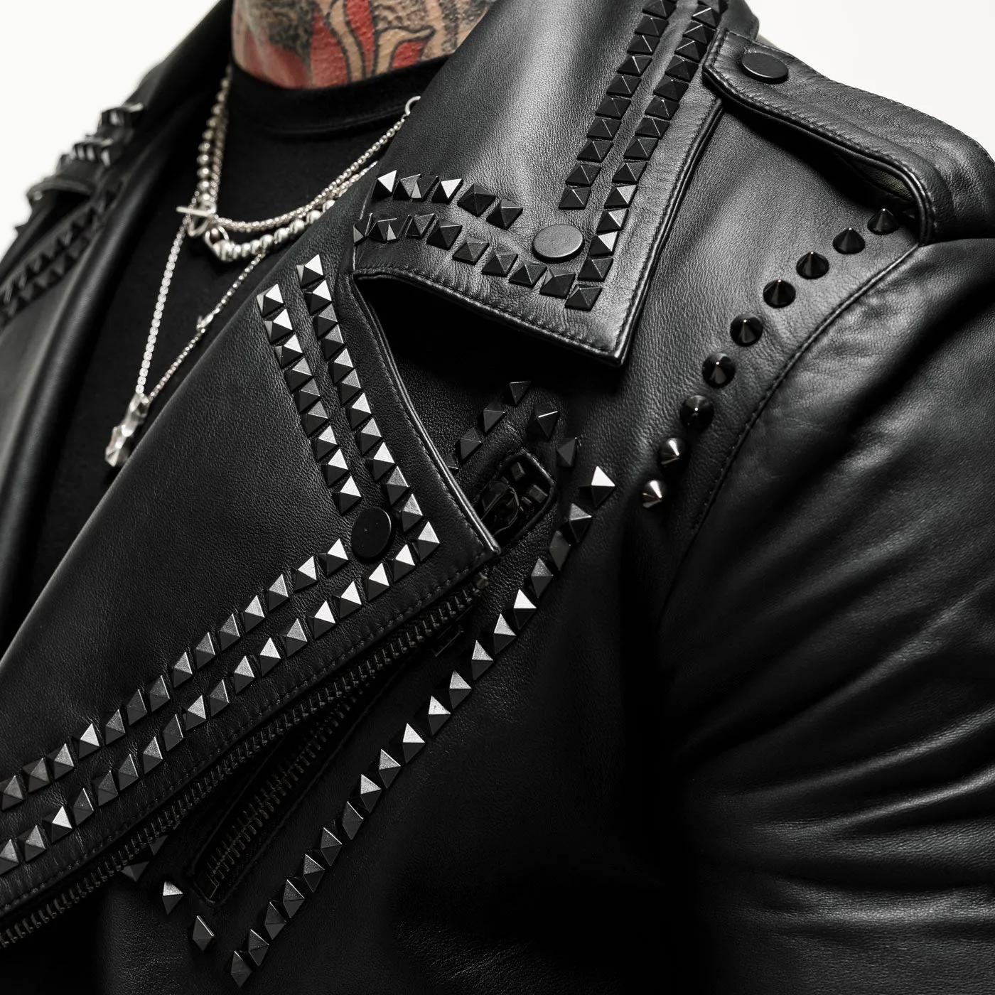 Illuminati Studded Leather Jacket