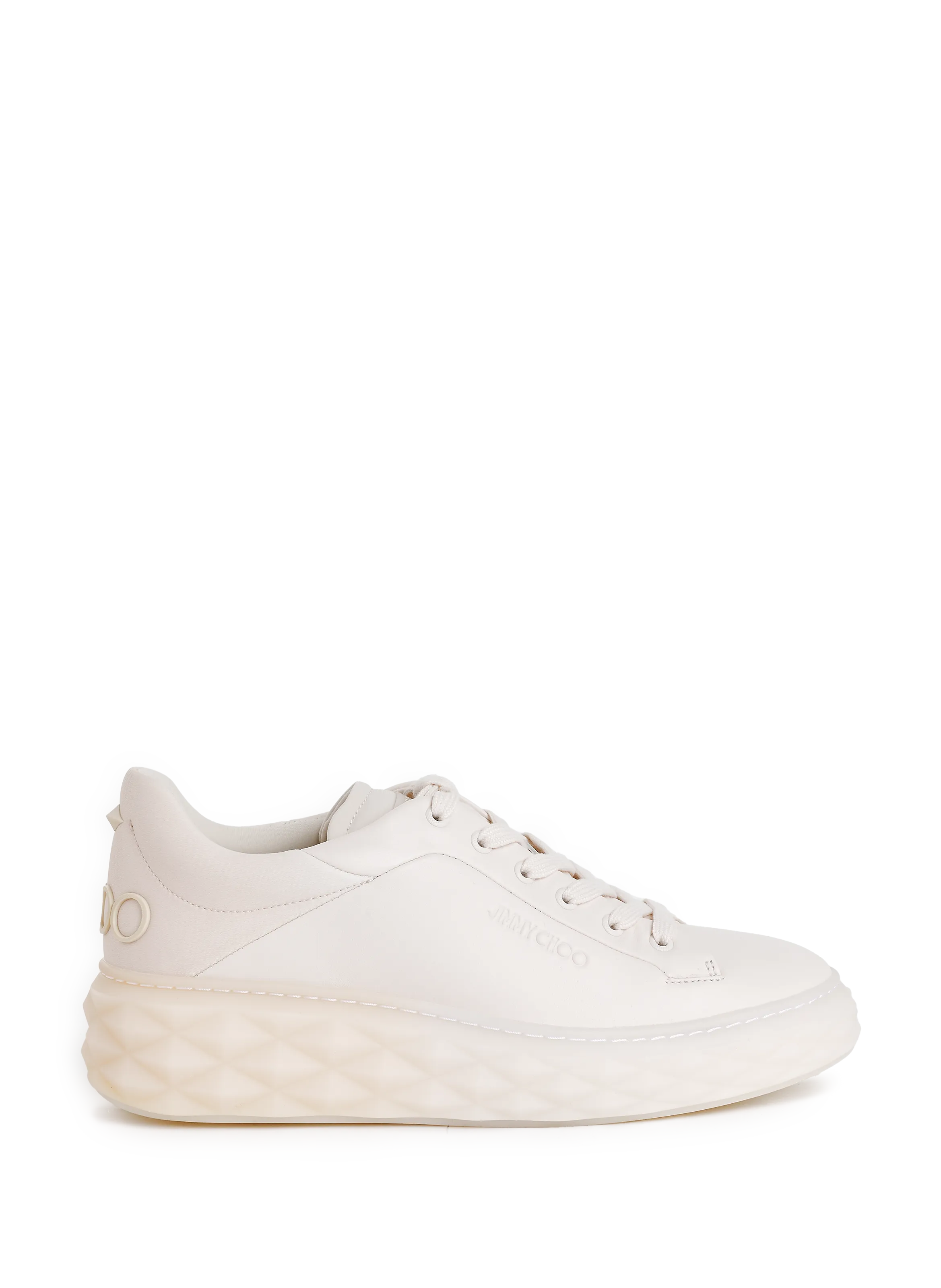 Jimmy choo  Diamond leather sneakers - Beige