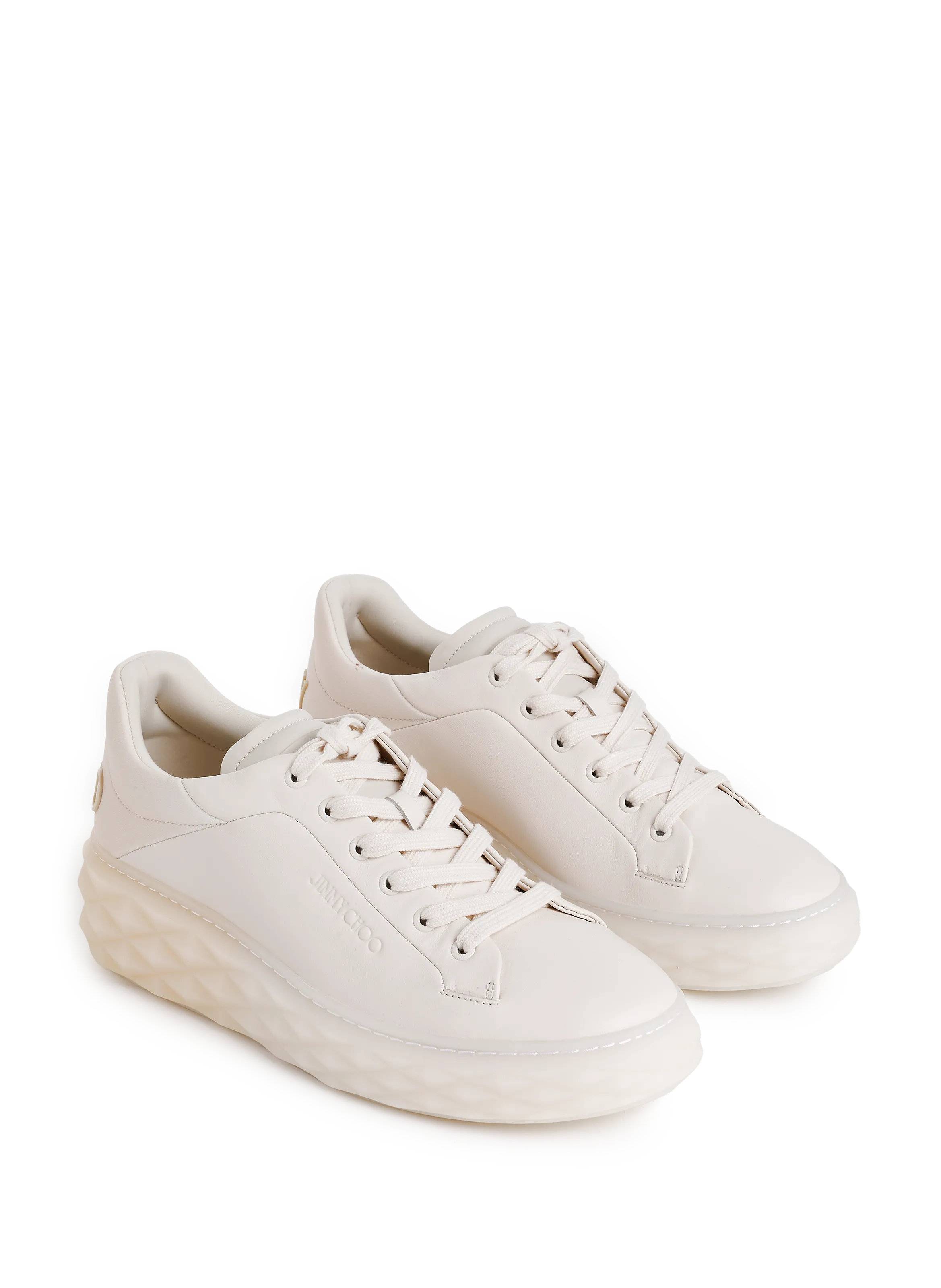 Jimmy choo  Diamond leather sneakers - Beige