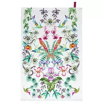 Joe Browns Set of 3 Neon Botanicals Tea Towels | Kaleidoscope