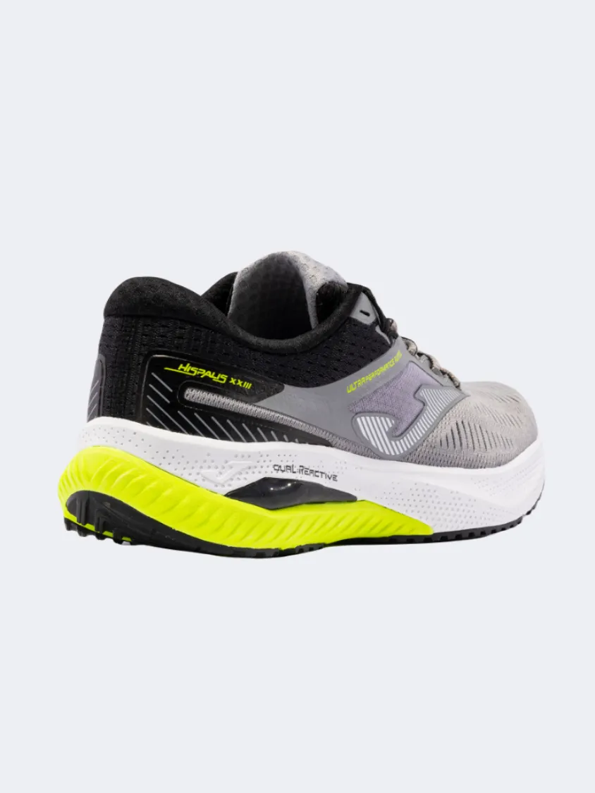 Joma Hispalis 2412 Men Running Shoes Grey/White/Yellow