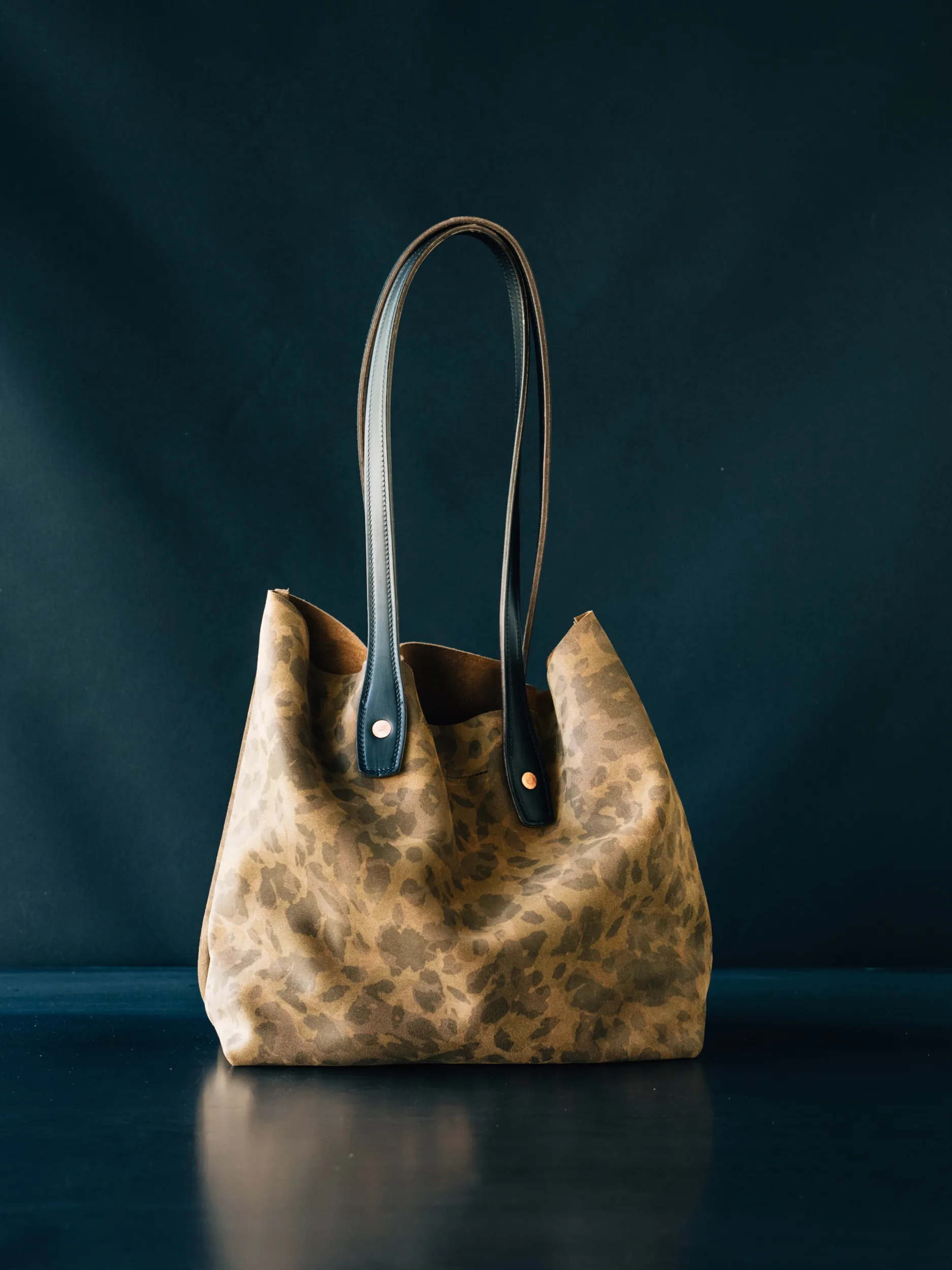 Julia Tote - Slouchy Caravaggio Camo Suede -  FINAL SALE