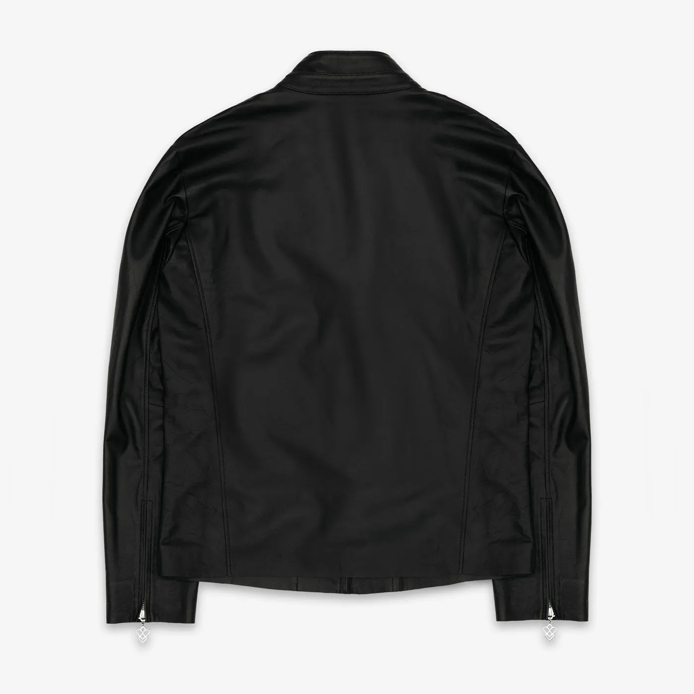 Lightweight Virtu Black Leather Jacket