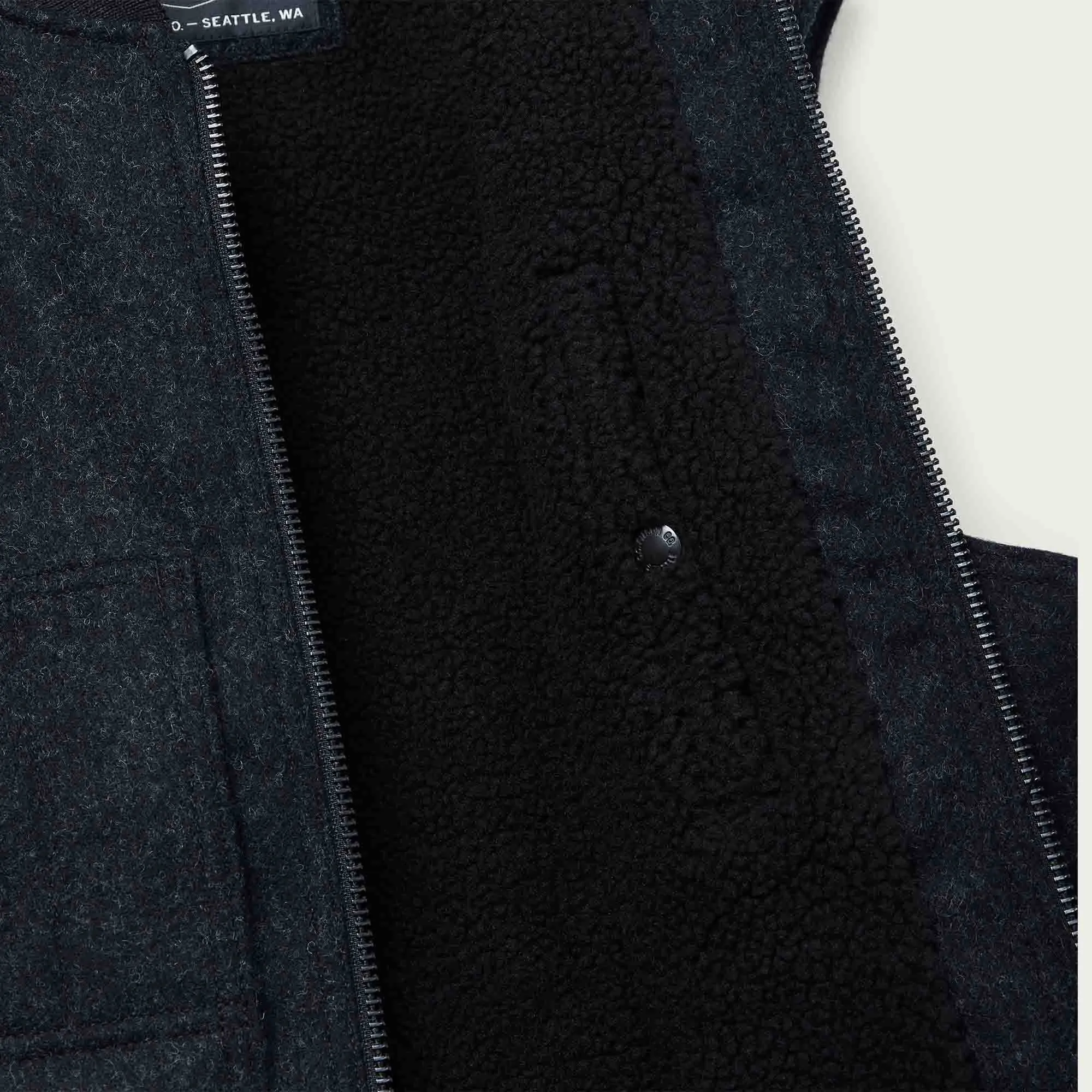 LINED MACKINAW WOOL WORK VEST