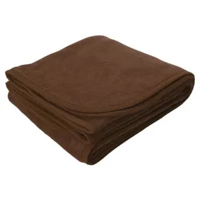 Logomark Brown Brookshire Micro-Plush Blanket