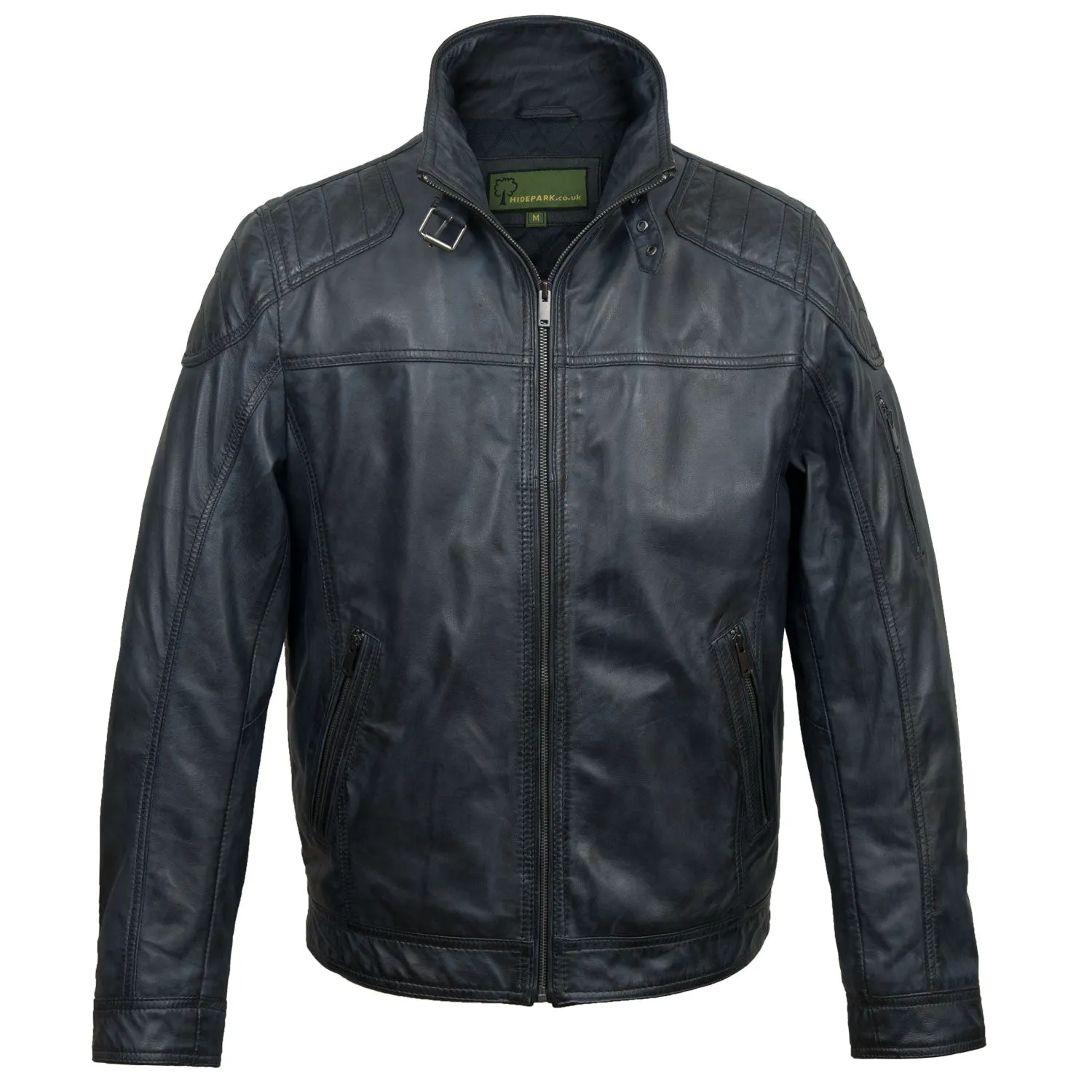 Mac: Men's Blue Leather Jacket