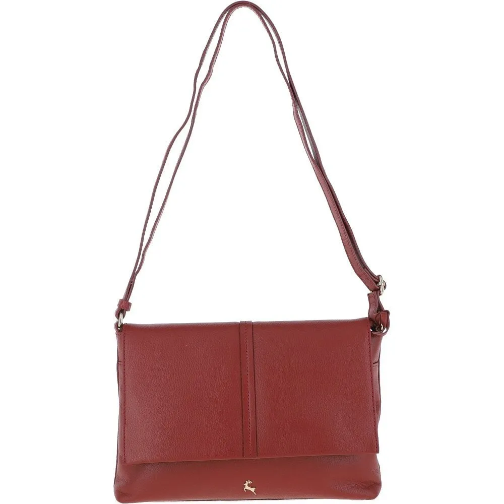 Medium Leather Shoulder Bag Red: 62551