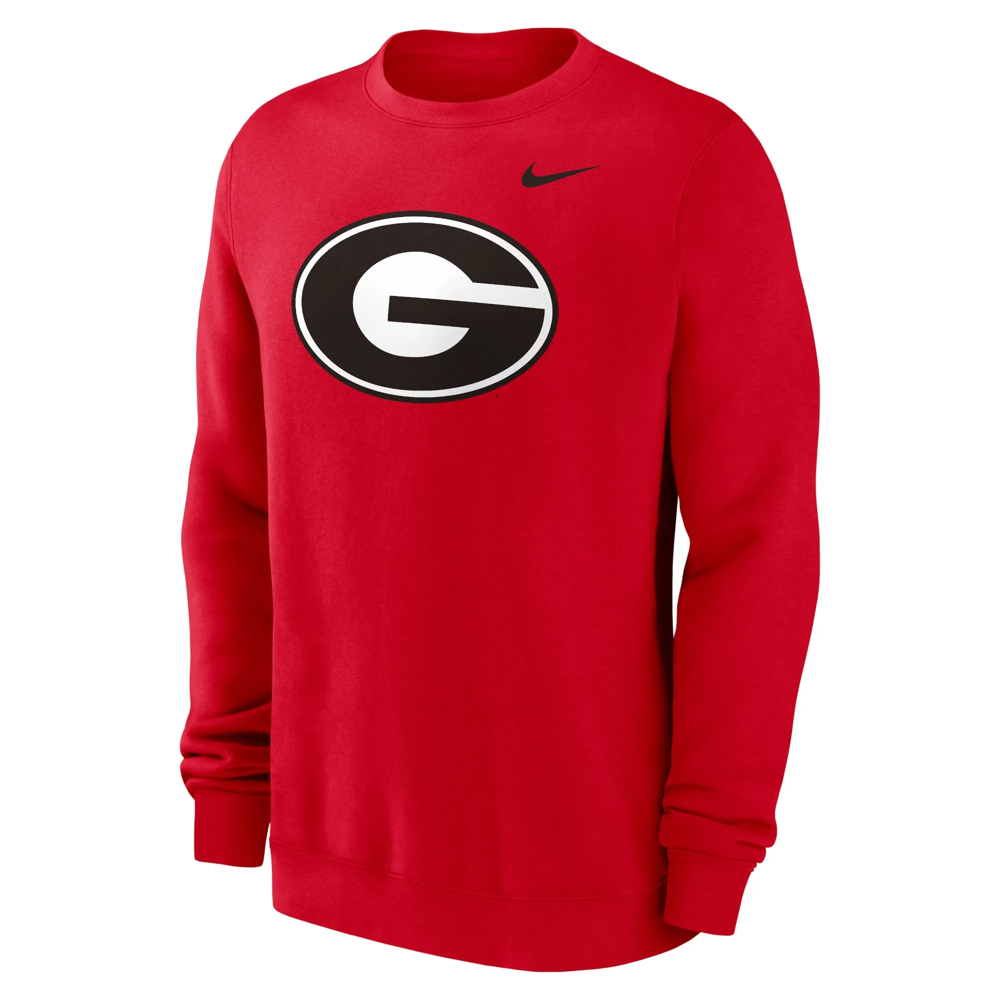 Men's Nike Red Georgia Bulldogs Primetime Evergreen Fleece Pullover Sweatshirt