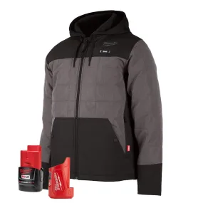 Milwaukee Tools M12 Heated Axis Jacket Grey, Kit 205G-21