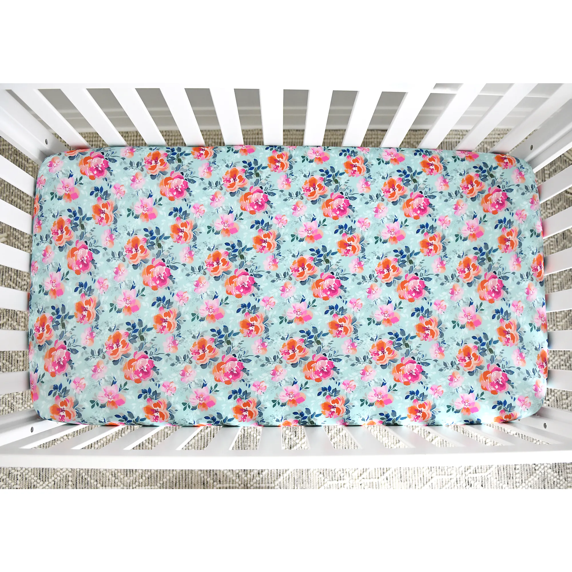 Molly Floral Crib Sheet