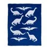 navy dino chenile blanket blanket