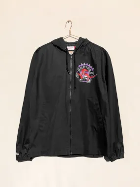 NBA Toronto Raptors Throwback Windbreaker Jacket Black (S)