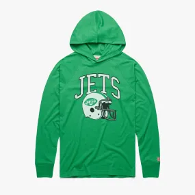 New York Jets Helmet Retro Lightweight Hoodie