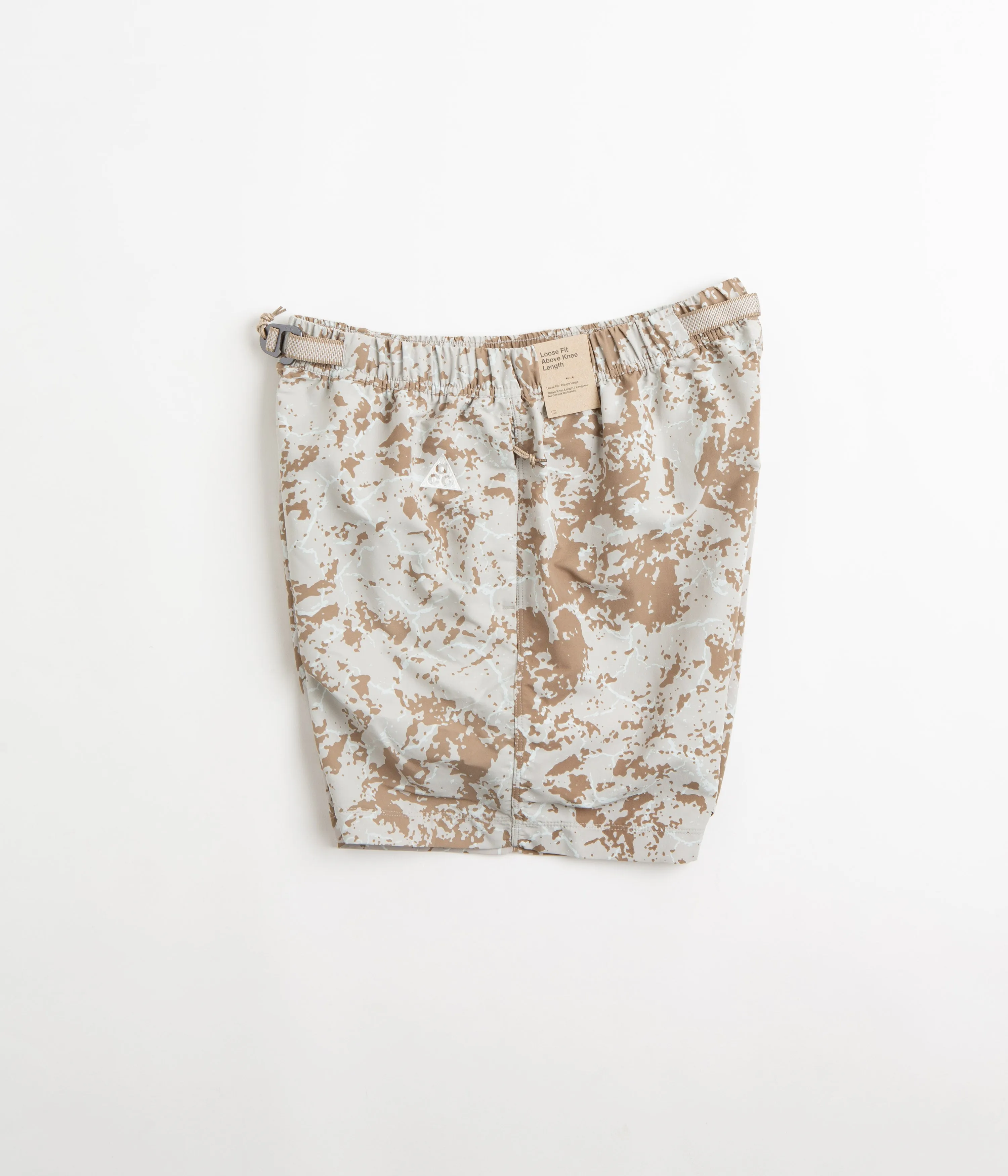 Nike ACG AOP Trail Shorts - Light Iron Ore / Summit White