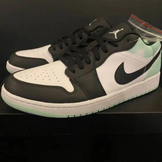 Nike Air Jordan 1 Low SE Tie-Dye 11.5 White Mint Foam Bl...