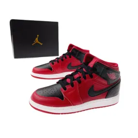 Nike Air Jordan 1 Mid Reverse Bred GS