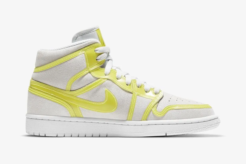 Nike Air Jordan 1 Mid XL Off White Opti Yellow