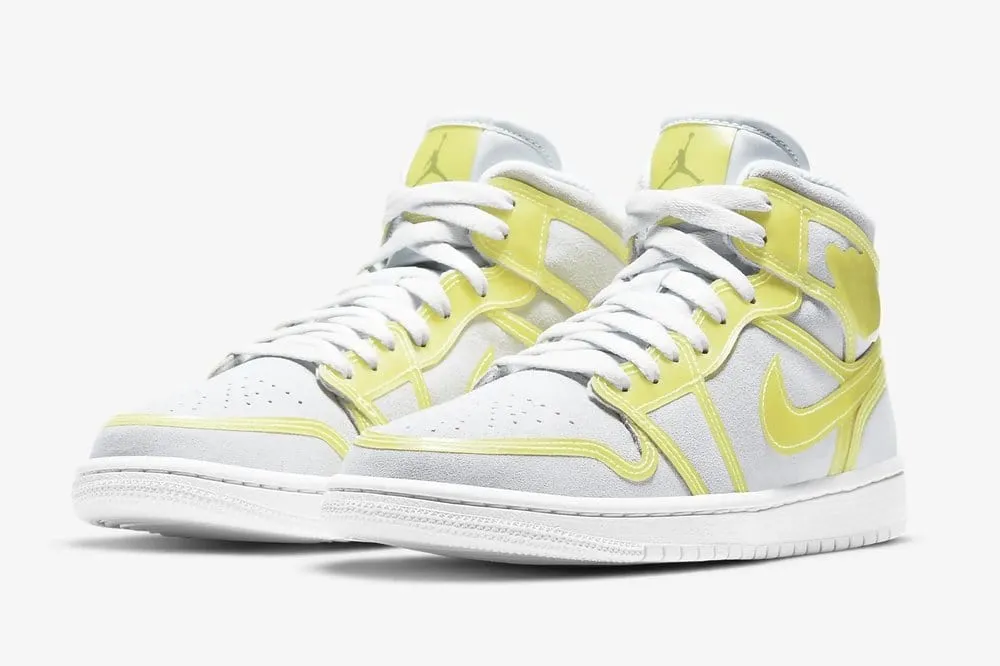 Nike Air Jordan 1 Mid XL Off White Opti Yellow