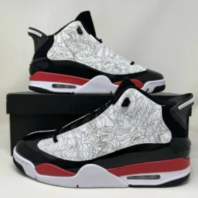 Nike Air Jordan Dub Zero Fire Red Black Red Laser Grey M...