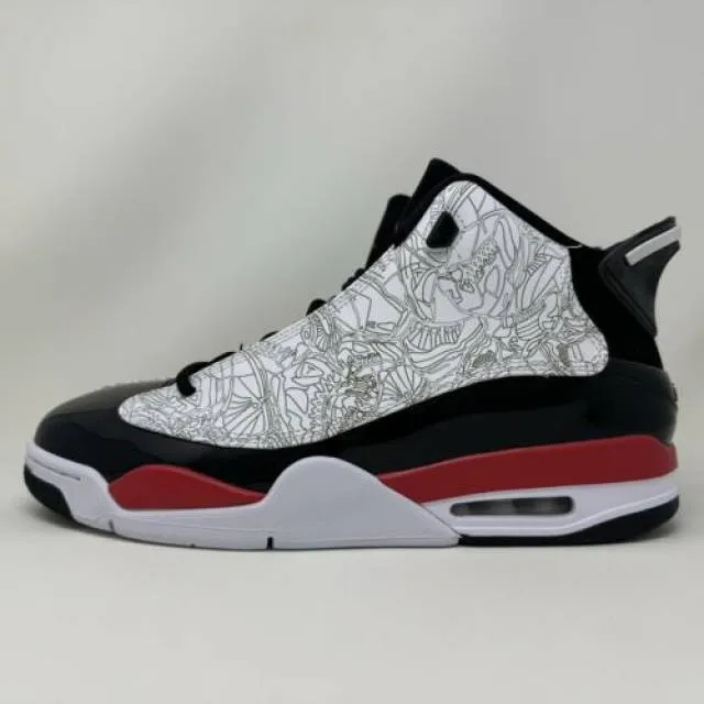 Nike Air Jordan Dub Zero Fire Red Black Red Laser Grey M...