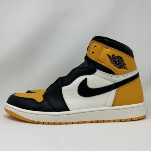 Nike Air Jordan Retro I 1 High OG Taxi Yellow Toe 2022 M...