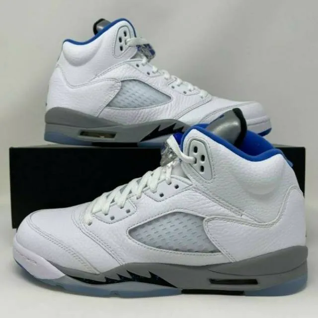 Nike Air Jordan Retro V 5 GS White Stealth 2.0 Grade Sch...