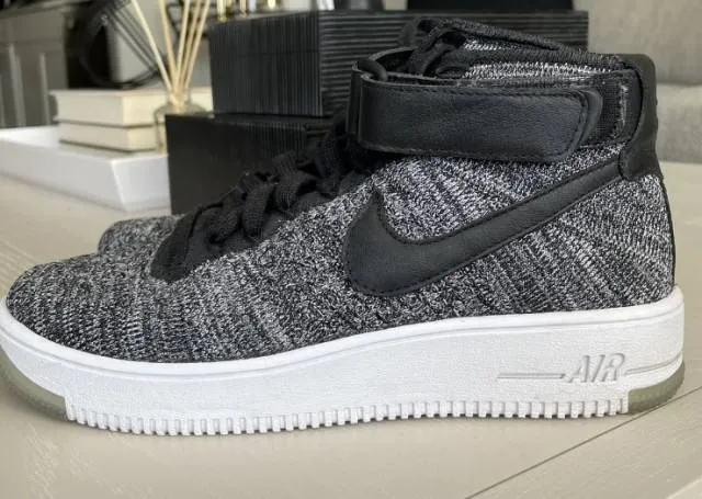 Nike Flyknit Air Force 1 Women Oreo-Black/gray/white