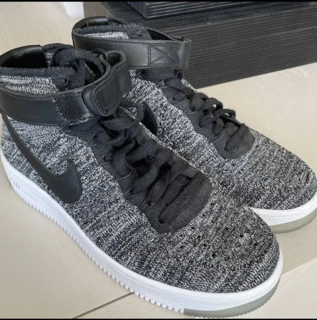 Nike Flyknit Air Force 1 Women Oreo-Black/gray/white