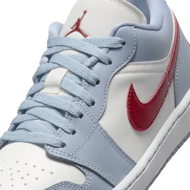 Nike Women's Air Jordan 1 Low (Blue Whisper Dune Red/ Sa...