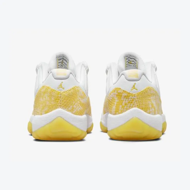 Nike Women's Air Jordan 11 Low (Yellow Snakeskin/ White/...