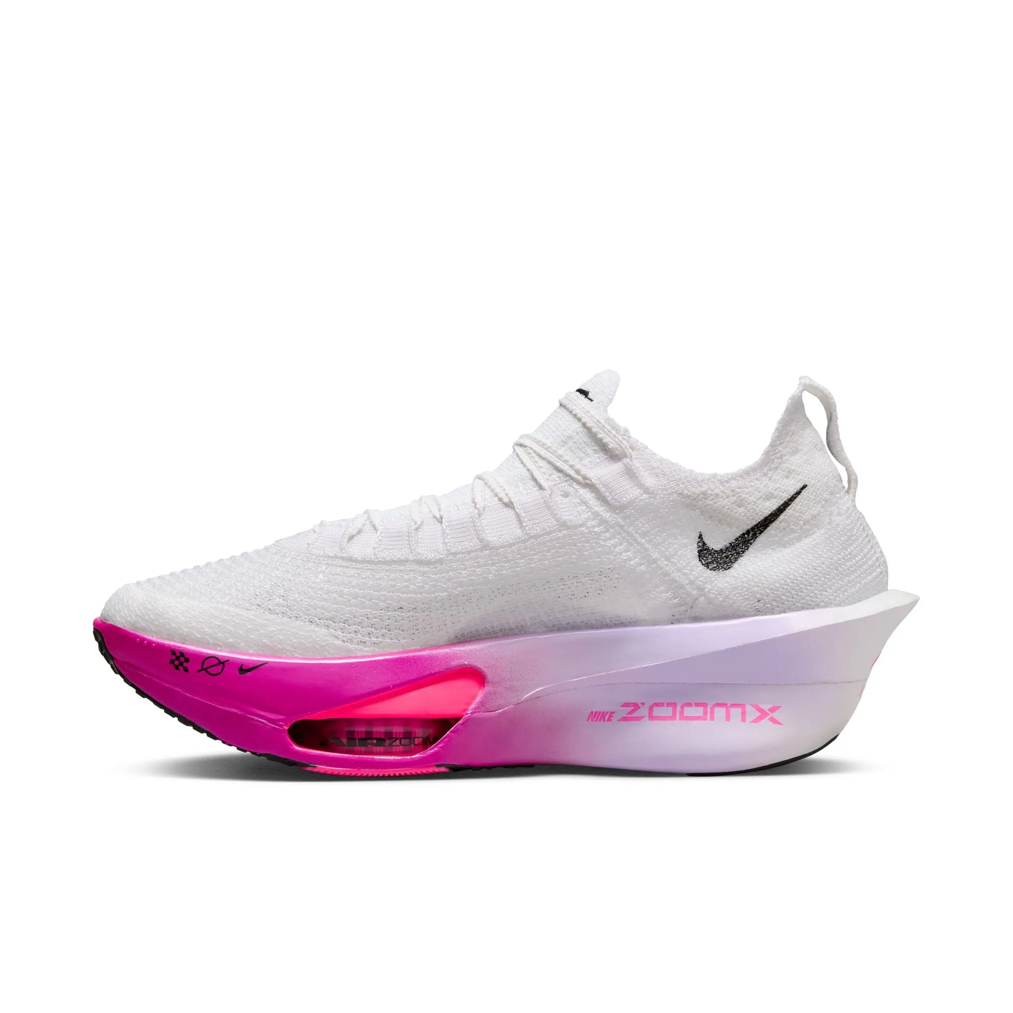 Nike Women's Alphafly 3 Running Shoes White / Black / Purple Agate / Vivid Grape