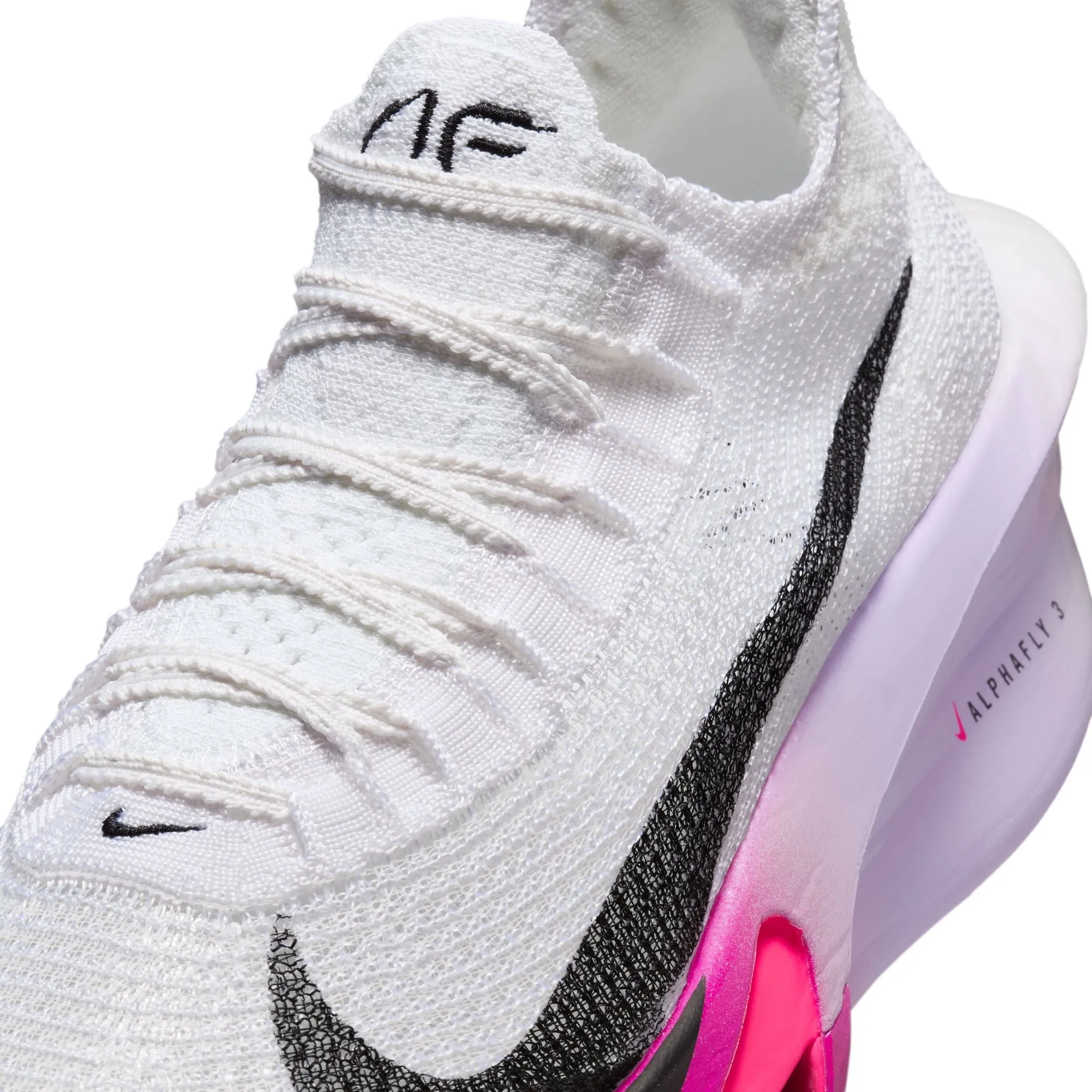 Nike Women's Alphafly 3 Running Shoes White / Black / Purple Agate / Vivid Grape