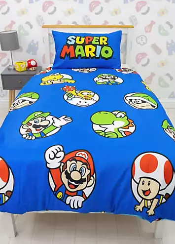 Nintendo Super Mario Continue Duvet Cover Set | Kaleidoscope