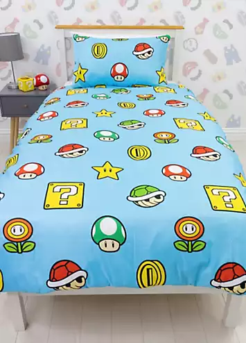 Nintendo Super Mario Continue Duvet Cover Set | Kaleidoscope