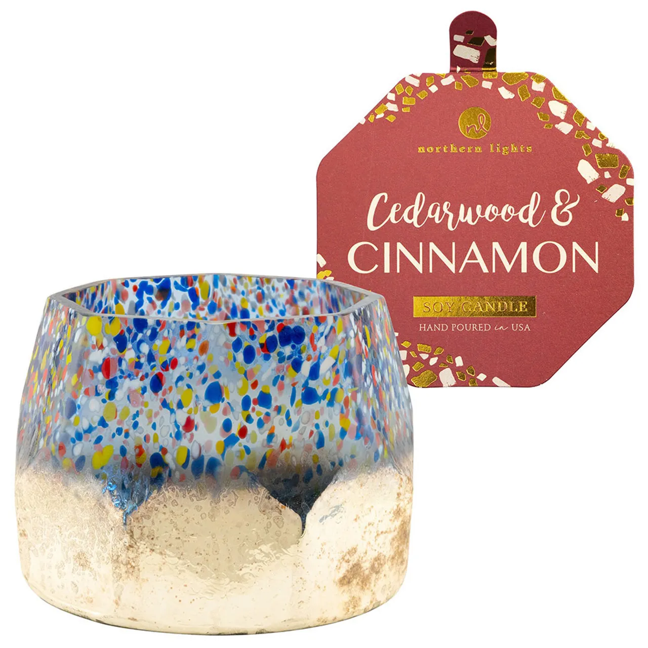 Northern Lights Candles Confetti - Cedarwood and Cinnamon